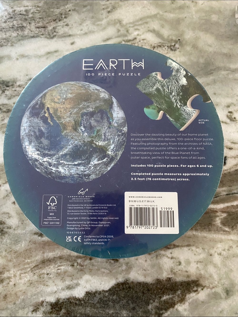 Earth 100-Piece Puzzle Wall Decor by NASA - Picture 5 of 6